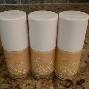 June and Olive set of three new ‎ nail polish